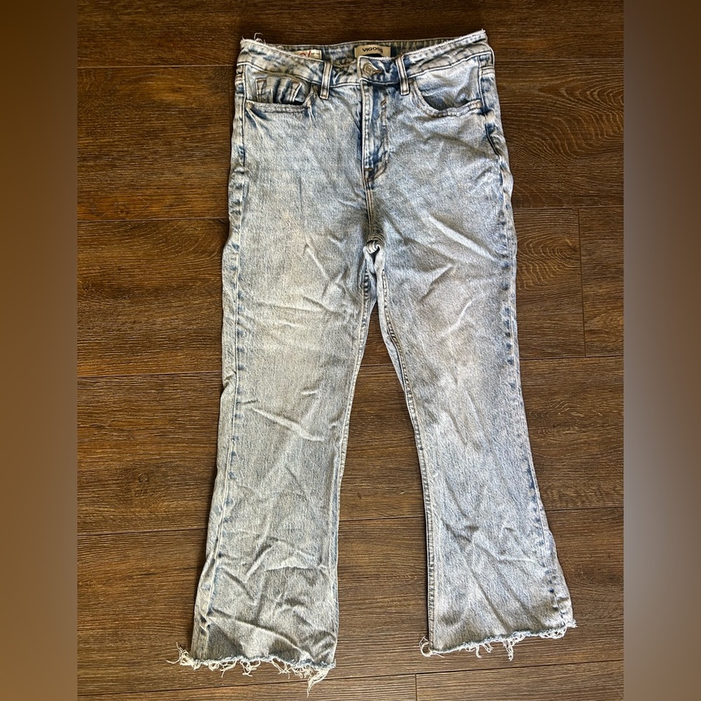 VIGOSS Light Acid Wash Denim Jeans crop *Miley*
